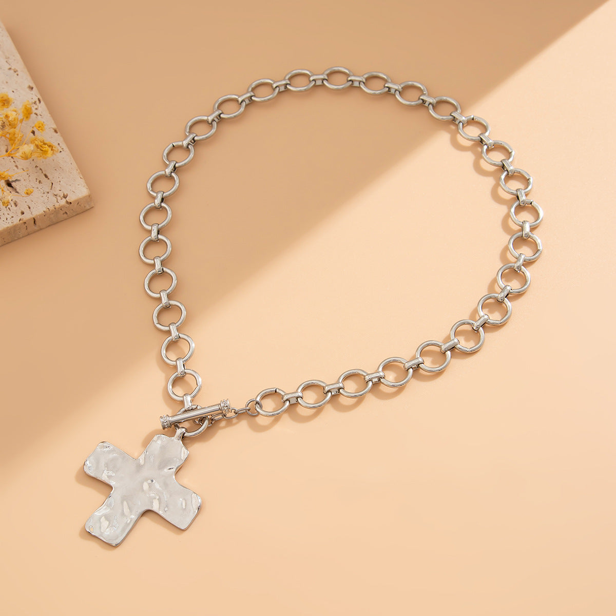 Wholesale Punk ins style cross pendant necklace